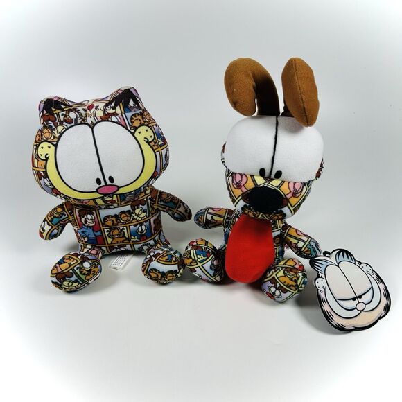 Nickelodeon Other - Garfield & Odie Dog Comic Strip Print Plush 2022 Viacom Nickelodeon Toy Factory